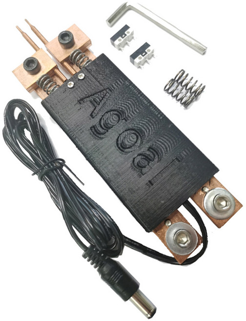 Docreate 자동 트리거 내장 스폿 용접기 핸드 헬드 18650 배터리 용접 미니, Black, Black, 1개