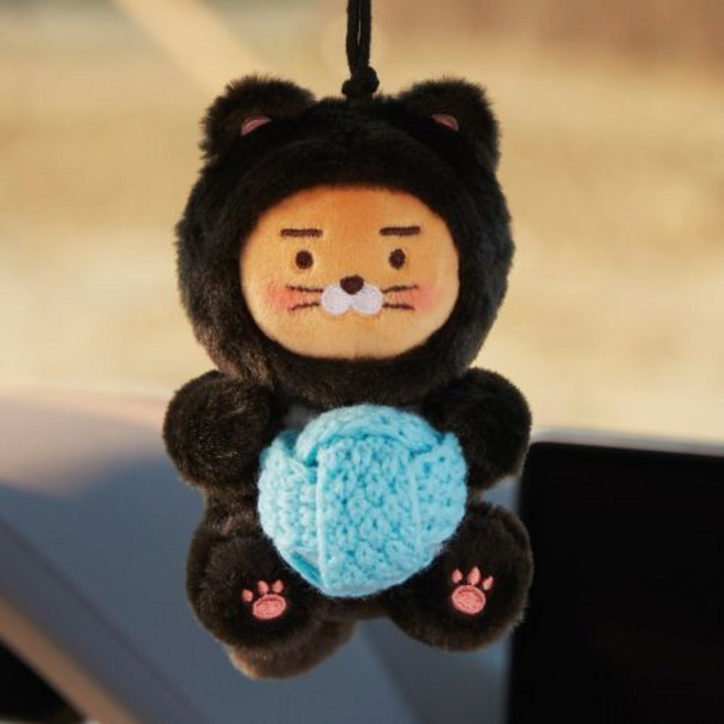 kakaofriends0 냥냥 차량용 향기나는 인형_라이언, 1개, 1L, 상세페이지 참조
