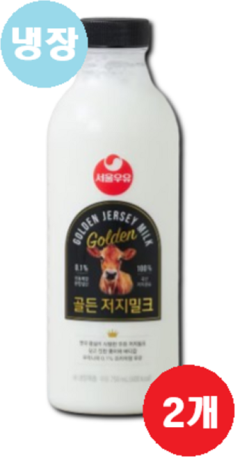 트레이더스 서울우유 골든저지밀크 750ml, 2개