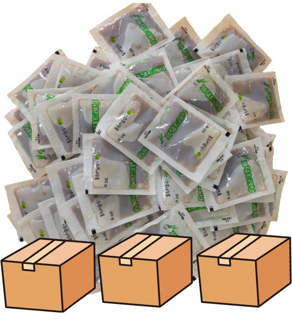 뫼루니식품 봉지 일회용 겨자 파닭소스 사과맛 30g 300매, 9kg, 3박스