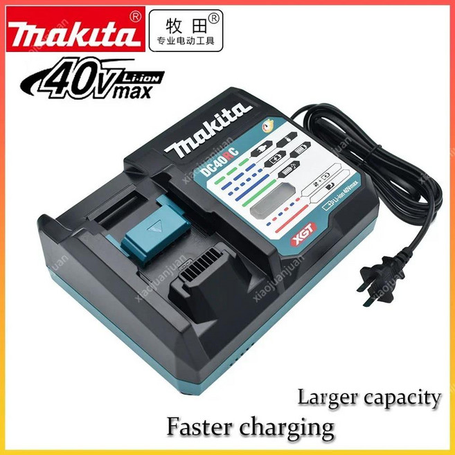 DC40RA 100% 오리지널 Makita 40V Max XGT 고속 최적화 충전기 디지털 디스플레이 리튬 배터리 듀얼 팬 디, 1)1 charger, 1개