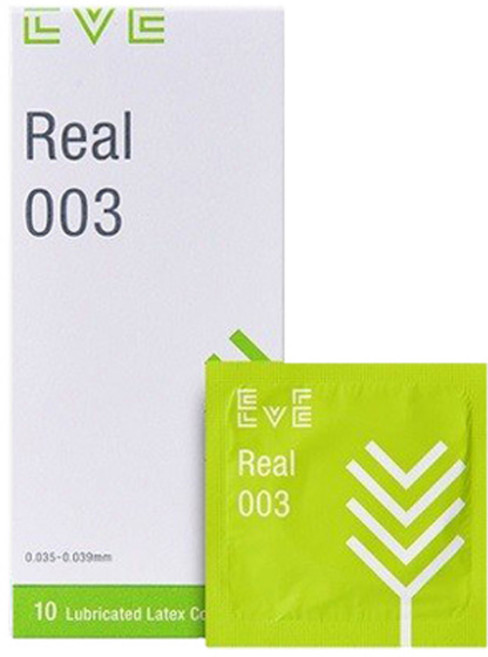 EVE Real 003 남성용 콘돔, 10개입, 1개