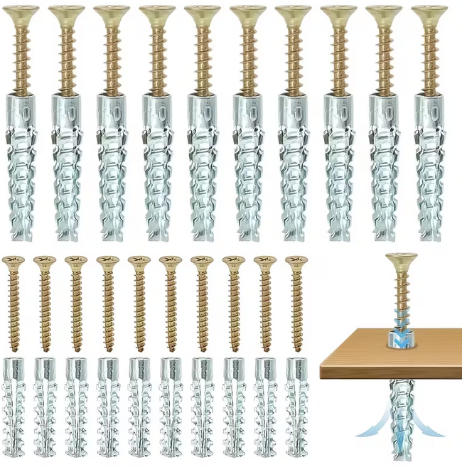 강력 고정 강한 내구성 다용도 앙카 나사 세트, 1세트