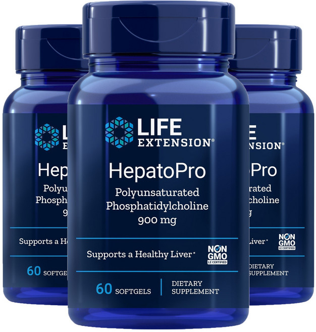 LIFE EXTENSION HepatoPro大豆軟膠囊 900mg, 60顆, 3罐