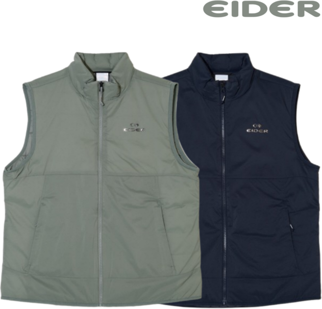 아이더 남성 패딩조끼 간절기 경량 보온성 심플룩 아웃도어 캐주얼 데일리 (이든) 패딩 베스트 DMP24601
