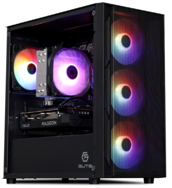 몬스타기어 가츠 X320M 블랙 미니타워 케이스, 1개