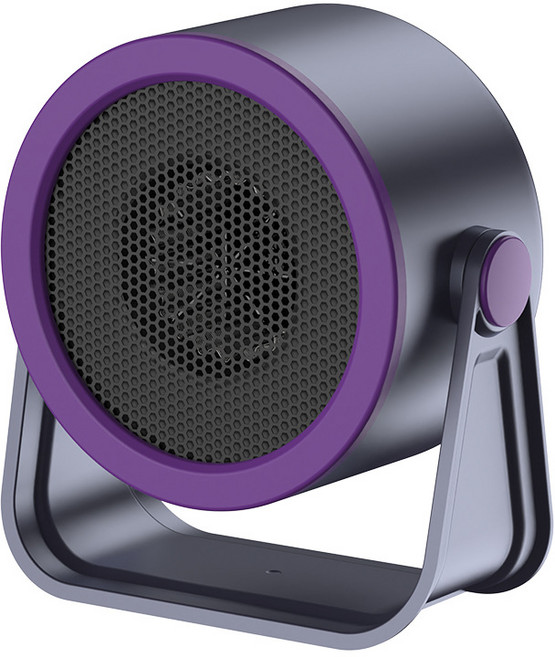 Sorpci 탁상용 써큘레이터 온풍기 PTC 전기 미니 소형 팬히터, 그레이