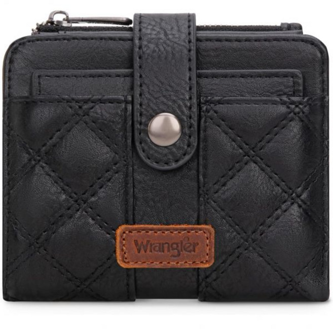 Montana West X Wrangler 랭글러 스몰 여성용 지갑 레오파드 프린트 카드 Cases & 머니 Organizers 바이폴드 카드지갑 카드케이스 with Remov