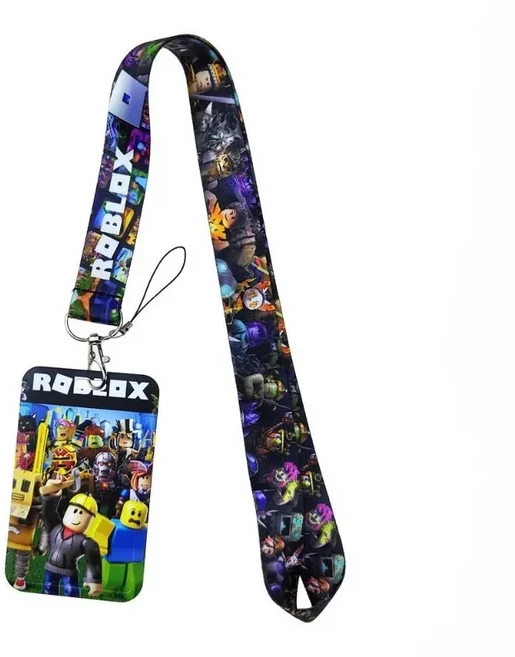로블록스 Roblox 랜야드 카드홀더 분실방지 휴대폰목걸이, 스마일맨 카드, 1개