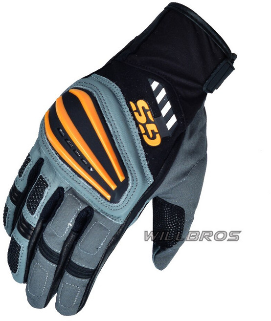 신제품 2018 모토라드 랠리 GS 장갑 BMW 모토크로스 오토바이 오프로드 다운힐 레이싱 장갑 남성 여성용 사이클링 라이딩, [02] M, [04] Black Orange