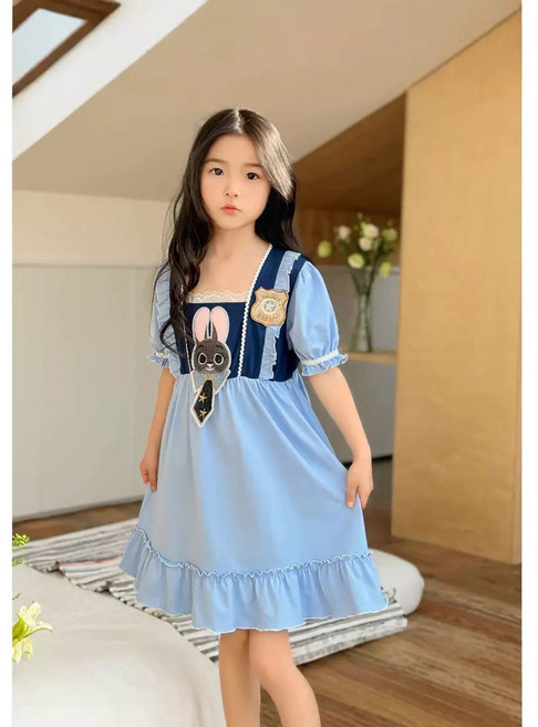 라움리에 여아 주토피아 주디 원피스 잠옷