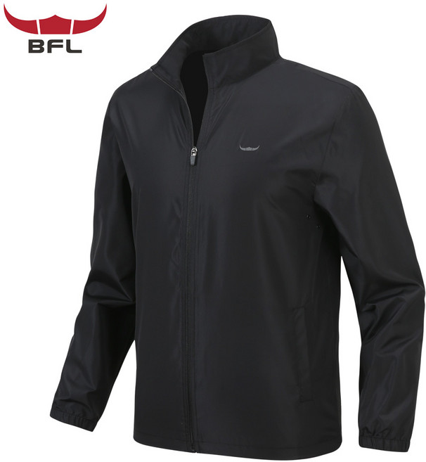 버팔로 봄 가을 남자 솔리드 바람막이점퍼 집업 아웃도어 간절기 점퍼 자켓 방수방풍