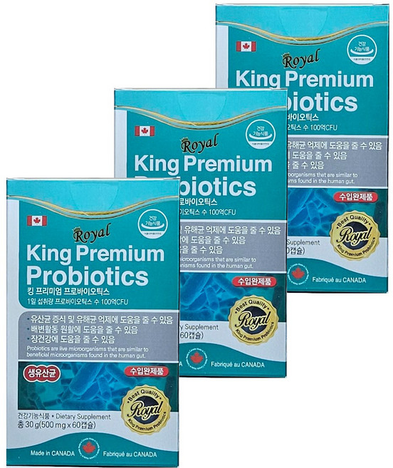 에버그린 킹 프리미엄 프로바이오틱스, 60정, 3개