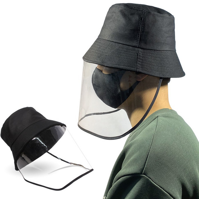 YS 안면보호 벙거지 모자 벌초 일체형 투명 방역