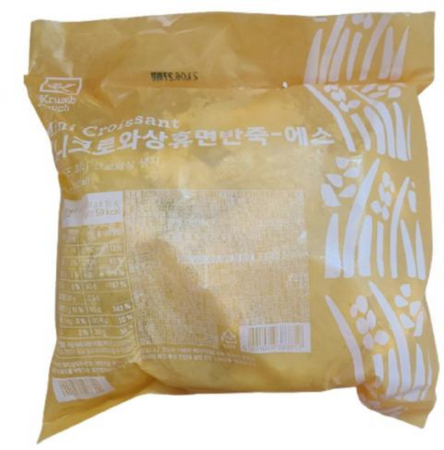 미니크로와상생지 SPC삼립 냉동 18gx30개, 18g, 30개