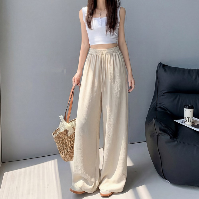 스피세프 1+1 여성 여름바지 냉감 바지 와이드팬츠