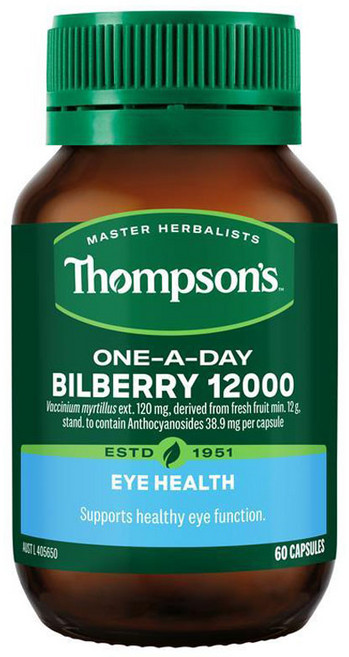 ThompsonS One A Day山桑子12000膠囊, 60顆, 1罐
