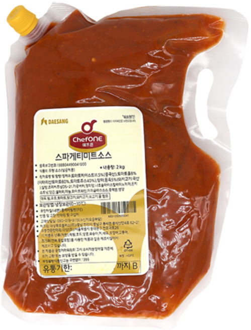 청정원 대용량 파스타소스 크림파스타 까르보나라 알리오올리오 아라비아따 로제 토마토, 2kg, 1개