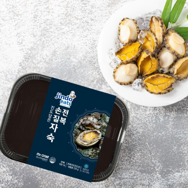 [진도잇츠] 진도담은 손질자숙전복 220g 손질자숙전복 220g, 1개