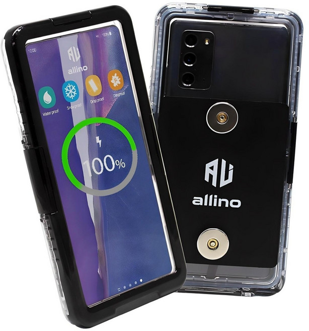 알리노 오토바이 방수 자석 충전 케이스 배달대행 방수팩 아이폰 8핀, 혼합색상