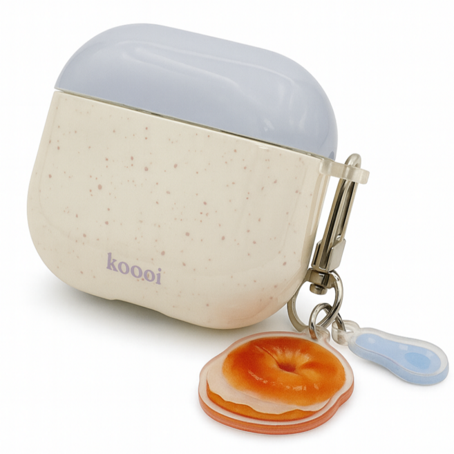 더캔들 블루 베이글 에어팟케이스, 에어팟3세대