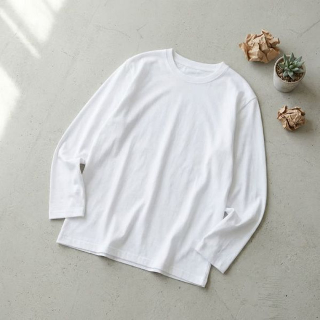 마인드브릿지 2PACK 고밀도 순면 데일리 긴팔 티셔츠 2팩 - 2color MATS0110