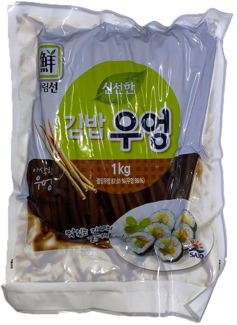 사조대림 대림선 김밥우엉 우엉조림 냉장, 1개, 1kg