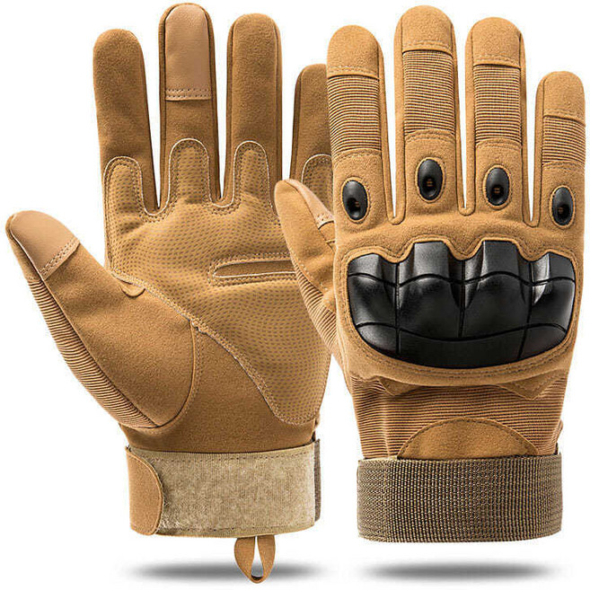 옥외 택티컬장갑 오토바이장갑 등산 라이딩 장갑, 1개, 노란색