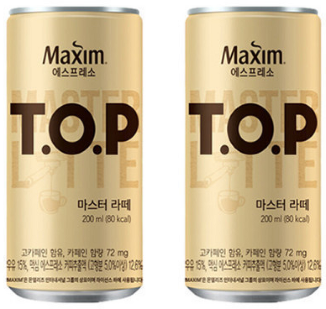 티오피 마스터라떼 캔커피 커피음료, 200ml, 36세트