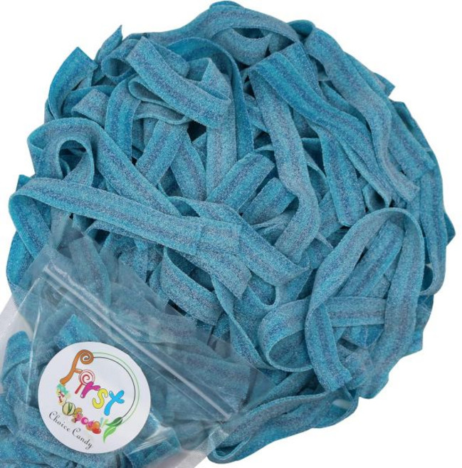 FirstChoiceCandy 롤업 젤리 다양한 색상의 신맛 구미 벨트 무지개 2파운드, 베리 블루 (블루베리), 1.5 파운드 (1개 묶음)