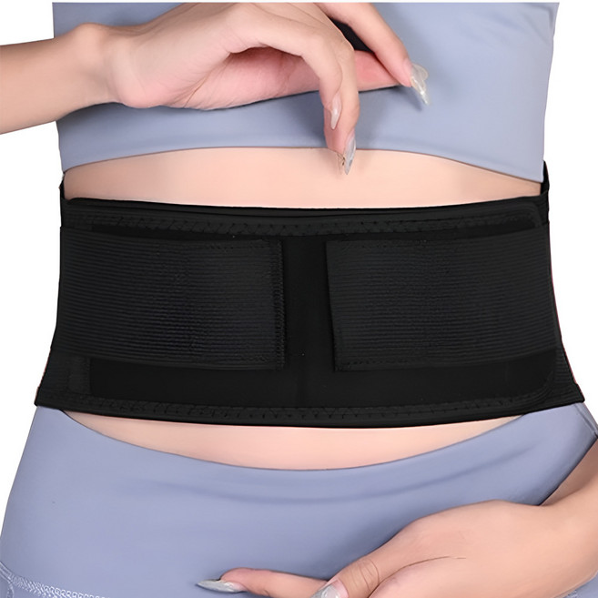 어비스케어 얇은 허리보호대 허리보조기 복부 벨트 복대 척추보호대, 1개