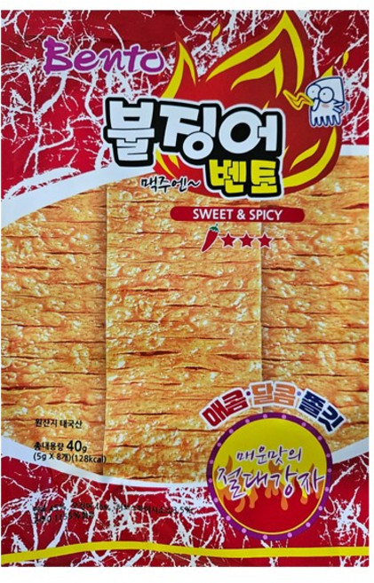벤토불징어 스위트 앤 스파이시, 40g, 12개
