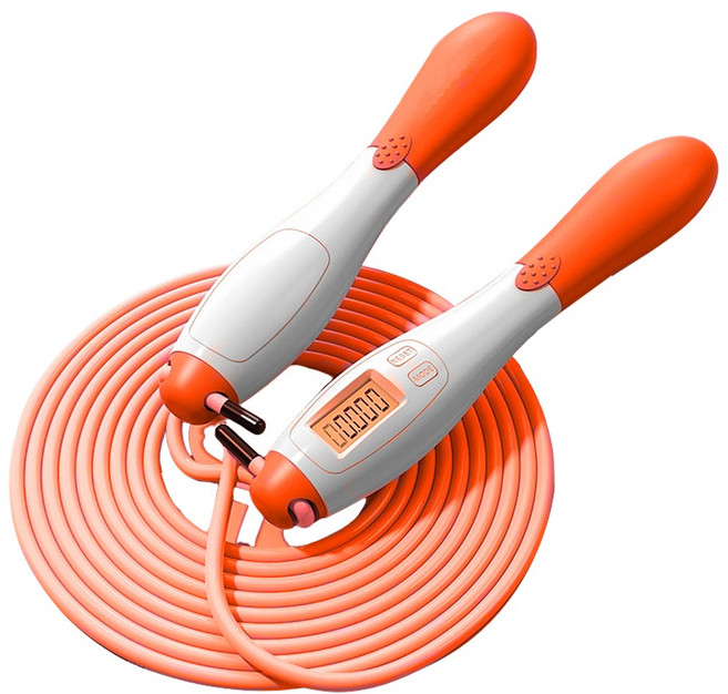 로로스키니 스마트 줄넘기 자동카운터 성인 초등학생 다이어트 유산소 운동 LS0701, 오렌지, 1개