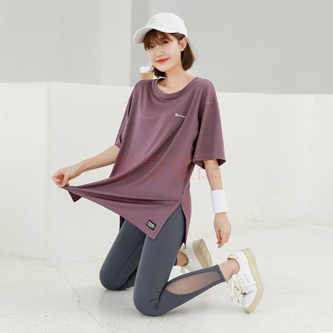 運動服 瑜珈衣 涼感上衣 速乾衣 運動服 T恤女