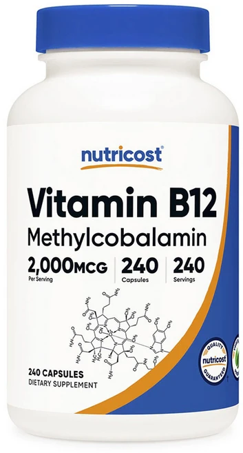 뉴트리코스트 비타민 B12 2000mcg 캡슐, 240정, 1개 - 쿠팡