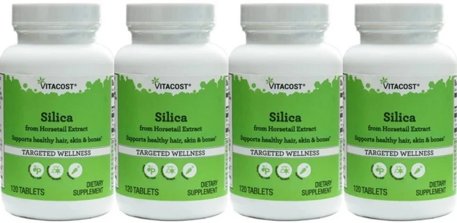 비타코스트 실리카 호스테일 추출물, 120정, 4팩 - 쿠팡