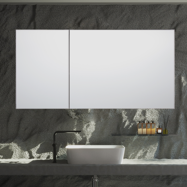 샘바스 특가세일 복합장(우측플랩 + 좌측여닫이) (1~3일 이내 출고) 전면거울 욕실장 여닫이 이쁜 인테리어 수납 화장실 비규격제작가능, 다크그레이, W1200 x H600, 우플립 W800 + 좌여닫이 W400, 1개