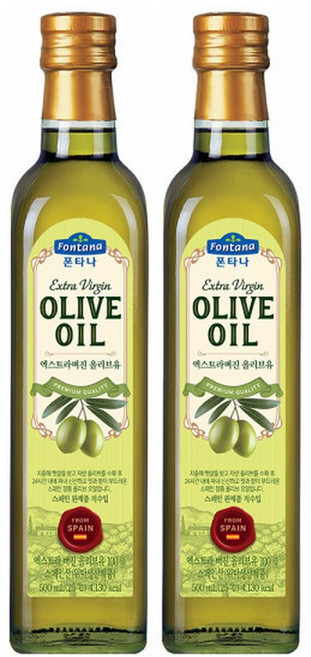 폰타나 올리브유 500ml마라스카 2개, 500ml