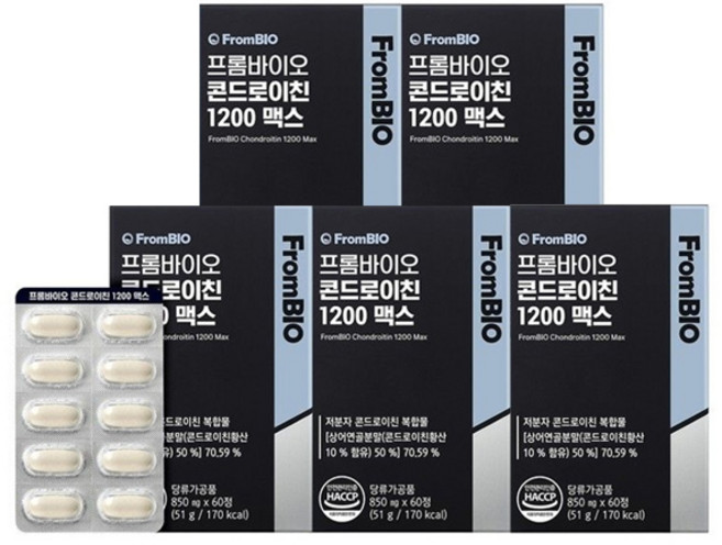 프롬바이오 콘드로이친 1200 맥스, 없음, 60정, 5개