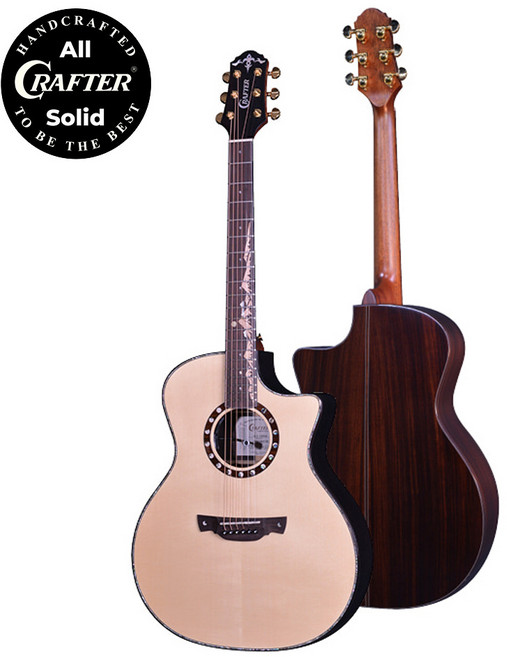 크래프터 통기타 KGLXE 1000 PRESTIGE 픽업 EQ 올솔리드 CRAFTER, 1개