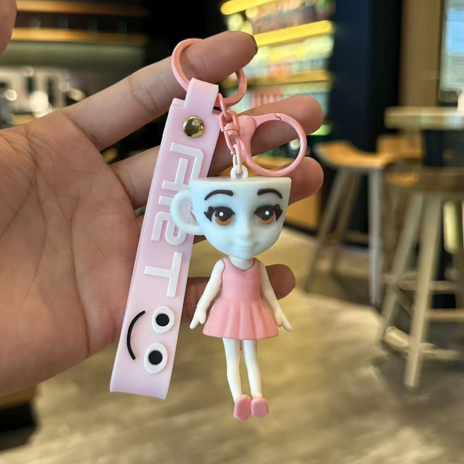 구쯔야 이탈리안 브레인롯 키링 퉁퉁퉁 사후루 카푸치노 아사시노 트랄라레로 트랄라레오 트랄랄라 발레리나카푸치나 실리콘 키링, 4. 발레리나 카푸치나, 1개