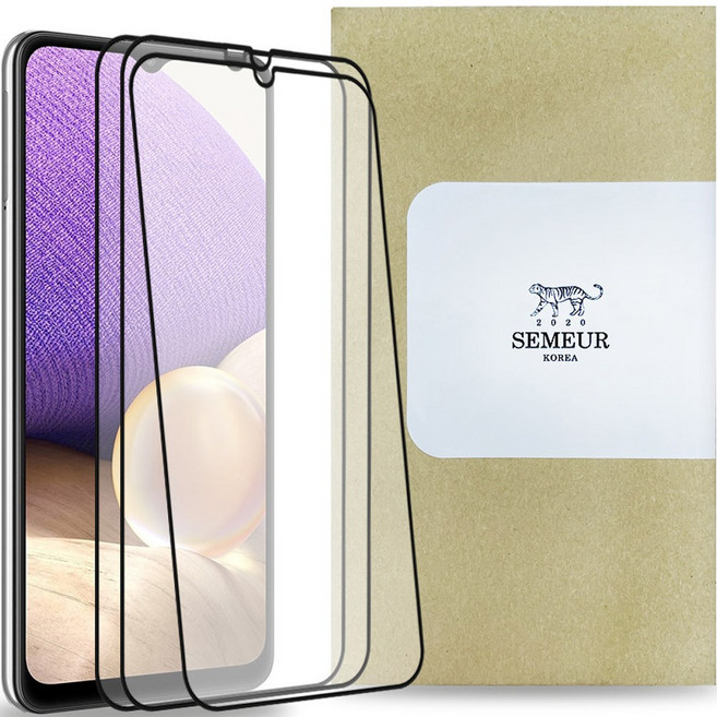 스메르 풀커버 강화유리 휴대폰 액정보호필름 3종 세트, 1개