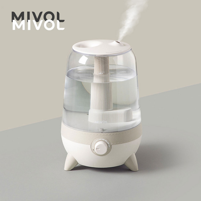 미보르 무소음 대용량 통세척 초음파 가정용 가습기 어댑터 분리형, MV-H535W
