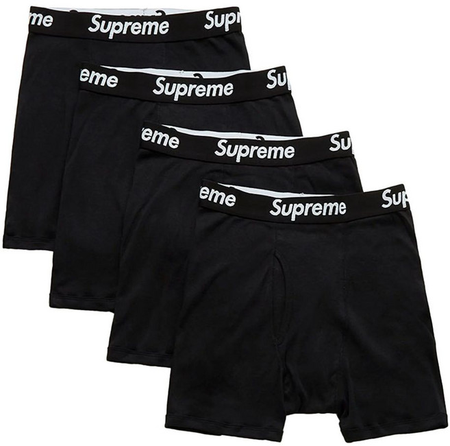 슈프림 슈프림 X 하네스 태글리스 복서 브리프 4팩 세트