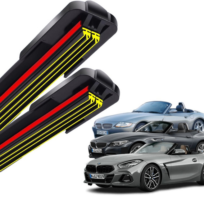 1+1 BMW Z4 E85 E86 E89 G29 전차종 순정 호환형 초밀착 와이퍼 윈도우 브러쉬 와이퍼블레이드, T2-Z4 E85(02-09)-525+500/A