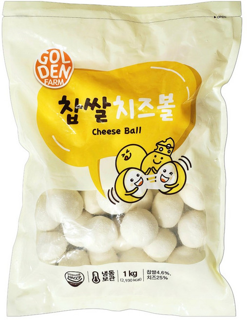 골든데어리 찹쌀 치즈볼, 1kg, 2개