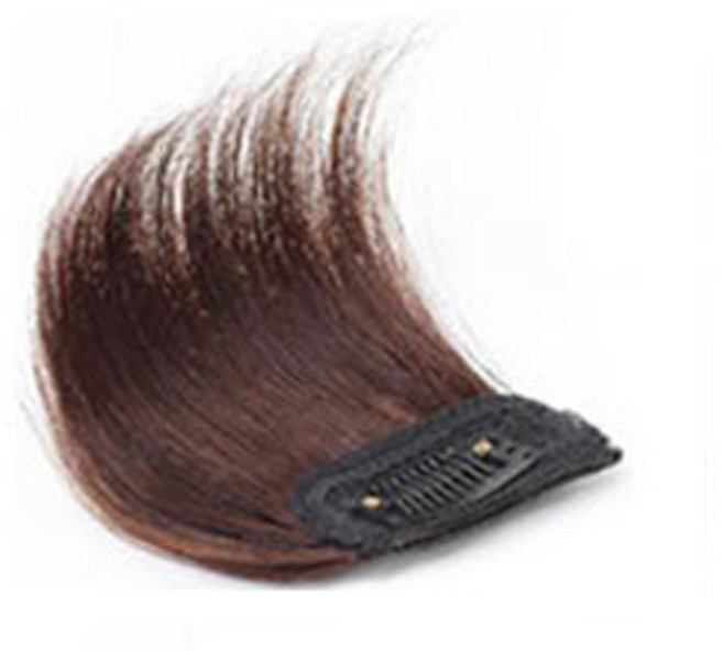 마녀플랜트 여성 똑딱핀 부분 가발 정수리 뽕 헤어피스 옆머리 볼륨가발, 라이트브라운10cm, 1개