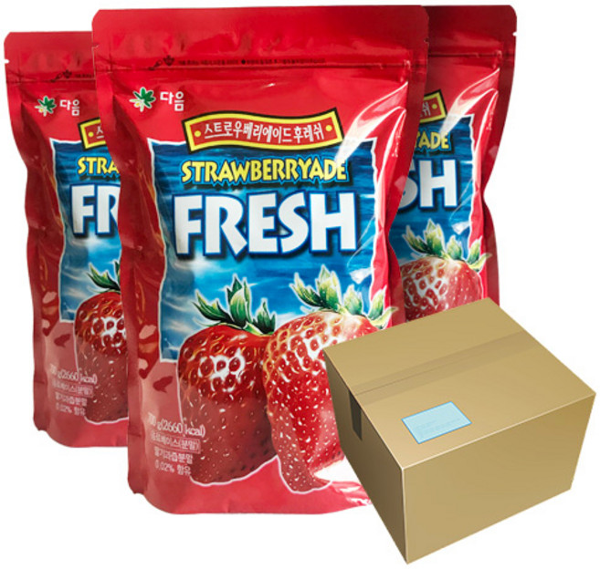 다음 딸기에이드 후레쉬 분말, 16개, 1개입, 700g