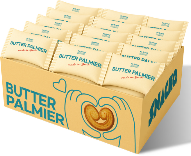 스낵큐 노브랜드 과자, 12개, 버터팔미에