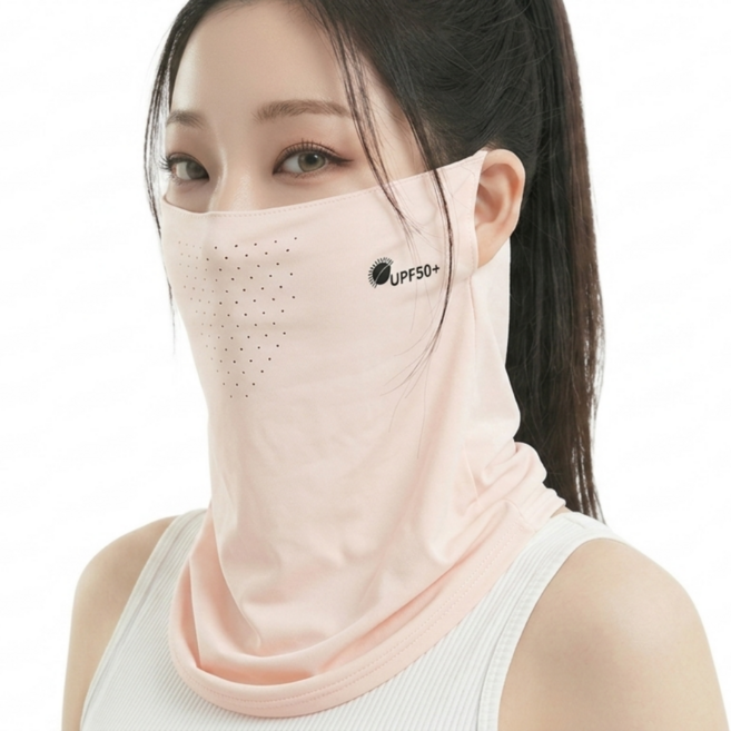 DAYEON UV 에어핏 숨쉬기 편한 자외선 차단 쿨마스크, 핑크, 1개